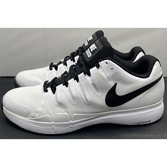 Nike Zoom Vapor 9.5 Tour White Black Federer Rafa Tennis 631458 Mens Size 14 main image 4